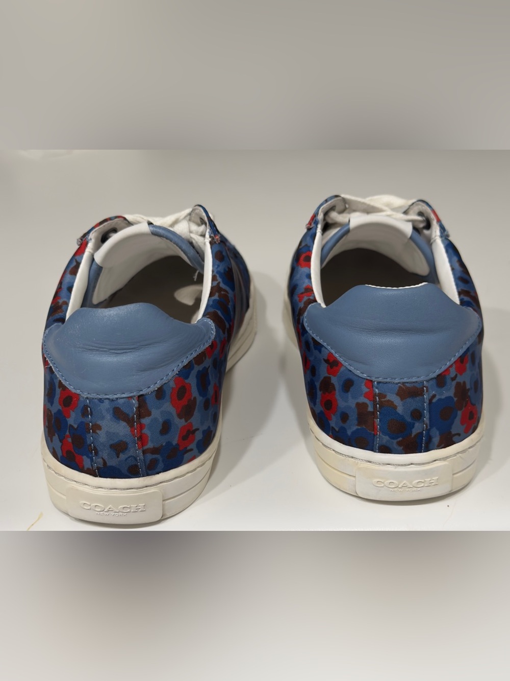 Coach Women Sneakers Porter Casual Walking Comfort Floral textile Shoe Size 8.5 - Picture 7 of 10